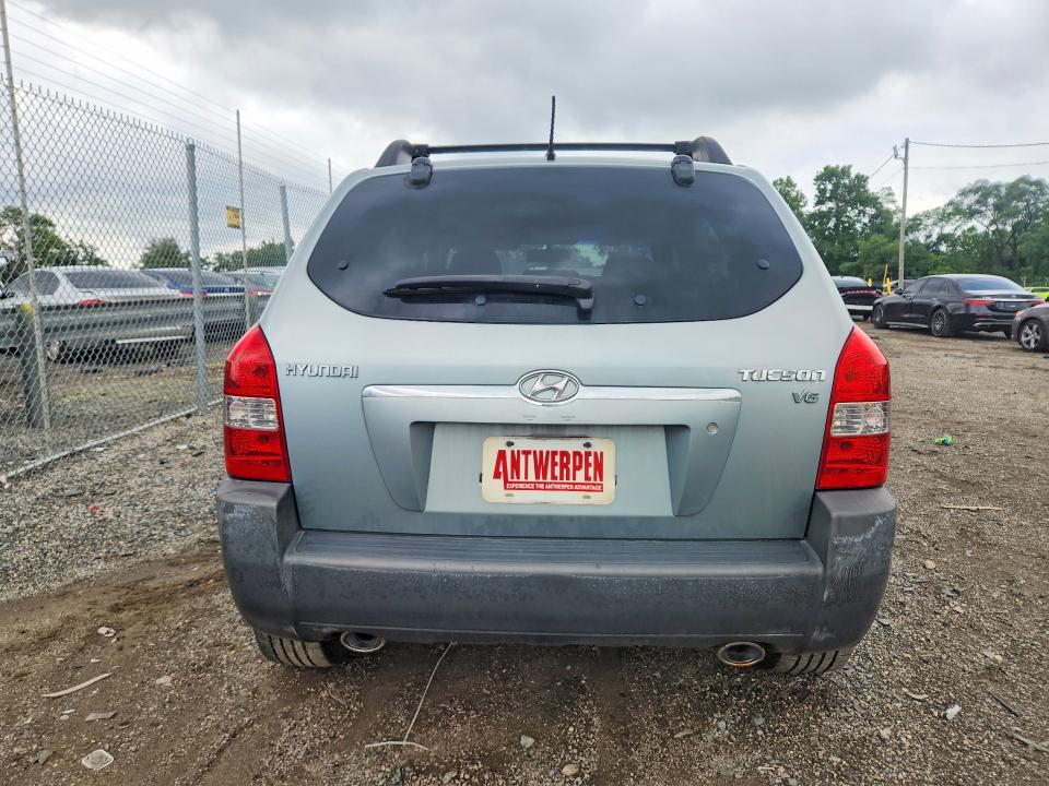 2008 Hyundai Tucson VIN KM8JN12D18U773278 COPART salvage auction — FRONT END, MD - CERT OF SALVAGE > 75% DAMAGE (P), sold $400 on 2026-07-21 (photo 6)