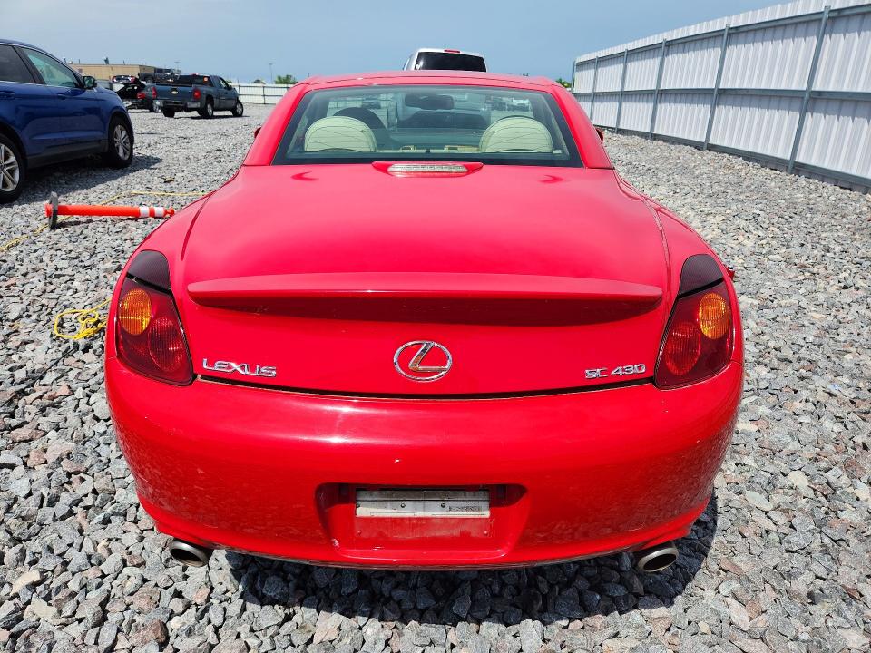2005 Lexus Sc 430 VIN JTHFN48Y450069440 COPART salvage auction — FRONT END, Wi - Certificate Of Title, sold $5,100 on 2026-07-20 (photo 6)
