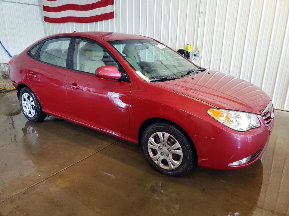 2010 Hyundai Elantra VIN KMHDU4AD2AU161793 COPART salvage auction — REAR END, PA - CERTIFICATE OF SALVAGE, sold $925 on 2026-07-15 (photo 4)