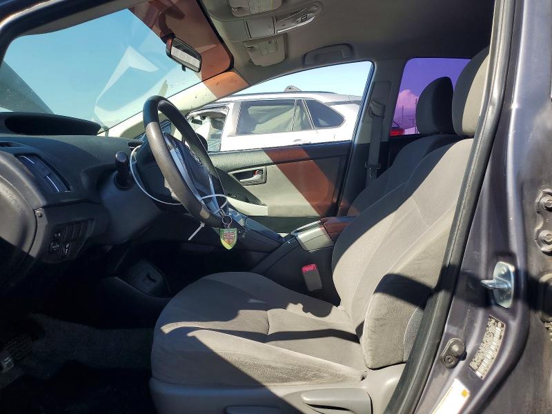 2012 Toyota Prius VIN JTDKN3DUXC1609099 COPART salvage auction — FRONT END, Ca - Salvage Certificate, sold $900 on 2026-07-27 (photo 7)