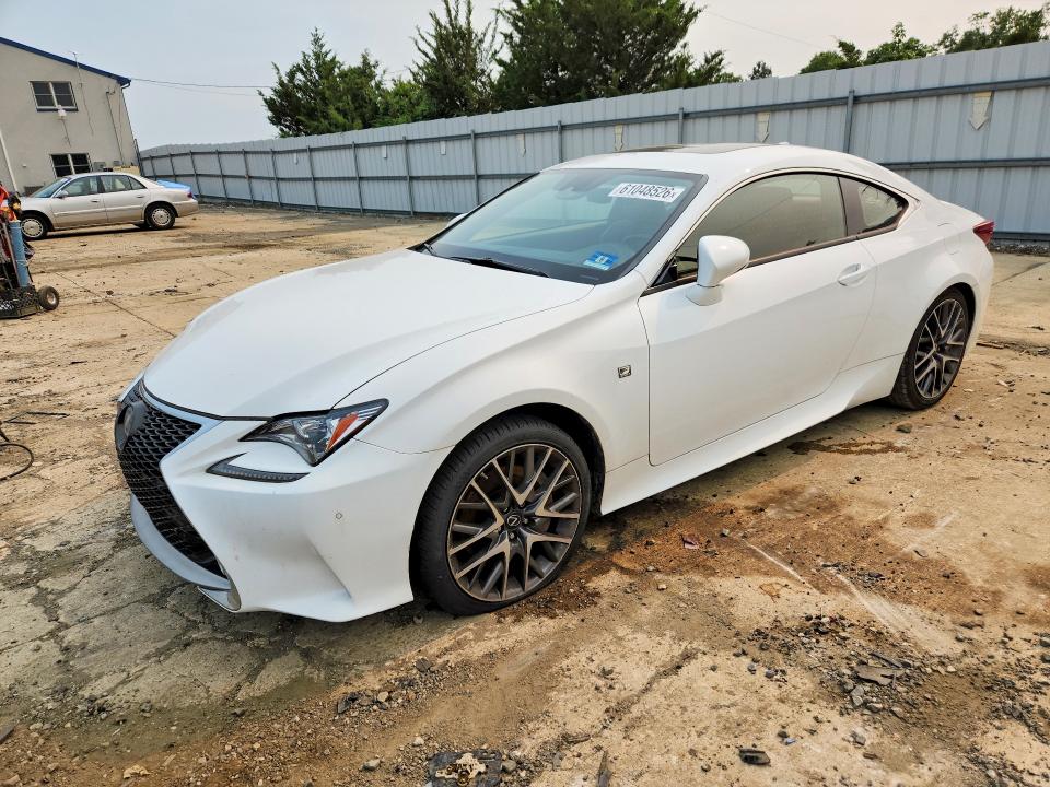 2018 Lexus Rc VIN JTHS85BC2J5004186 COPART salvage auction — WATER/FLOOD, Salvage Title, sold $8,900 on 2026-08-31 (photo 1)