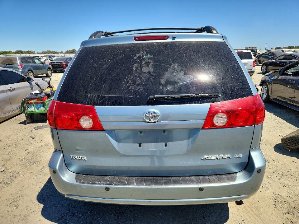 2006 Toyota Sienna VIN 5TDZA23C66S562920 COPART salvage auction — FRONT END, CA - SALVAGE CERTIFICATE, sold $20 on 2026-07-30 (photo 6)