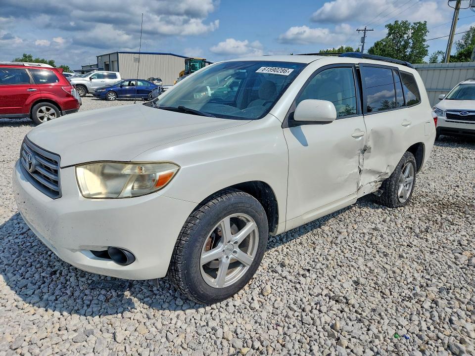 2009 Toyota Highlander VIN JTEDS41A692086728 COPART salvage auction — SIDE, Mi - Certificate Of Title, sold $725 on 2026-07-30 (photo 1)