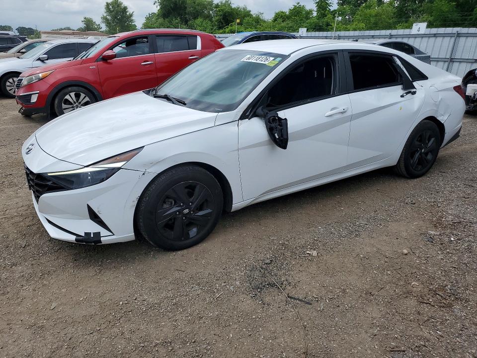 2022 Hyundai Elantra VIN KMHLM4AG9NU363638 COPART salvage auction — SIDE, ON - PERMIT NO BRAND - UNFIT, sold $1,150 on 2026-07-21 (photo 1)