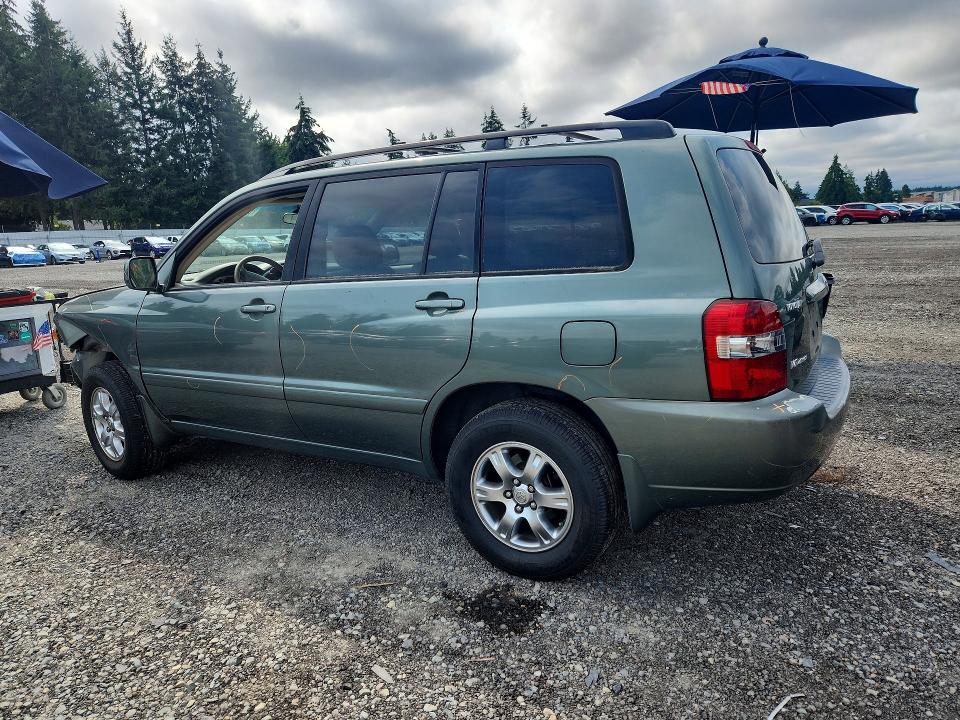 2006 Toyota Highlander VIN JTEEP21A260159370 COPART salvage auction — FRONT END, WA - BILL OF SALE, sold $600 on 2026-07-31 (photo 2)