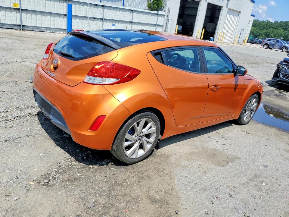 2016 Hyundai Veloster VIN KMHTC6AD6GU298710 COPART salvage auction — MECHANICAL, GA - CERTIFICATE OF TITLE, sold $1,100 on 2026-07-23 (photo 3)