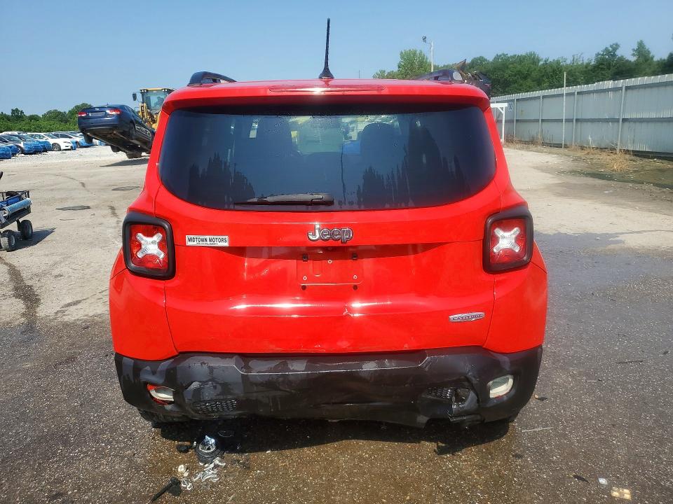 2016 Jeep Renegade VIN ZACCJABT0GPE14147 COPART salvage auction — REAR END, AL - CERT OF TITLE-SALVAGE TITLE, sold $1,600 on 2026-08-13 (photo 6)