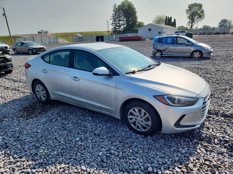 2017 Hyundai Elantra VIN KMHD74LFXHU113930 COPART salvage auction — FRONT END, In - Certificate Of Title, sold $500 on 2026-07-28 (photo 4)