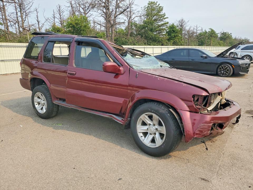 2002 Infiniti Qx4 VIN JNRDR09Y72W253705 COPART salvage auction — ROLLOVER, NY - MV-907A SALVAGE CERTIFICATE, sold $400 on 2026-07-20 (photo 4)