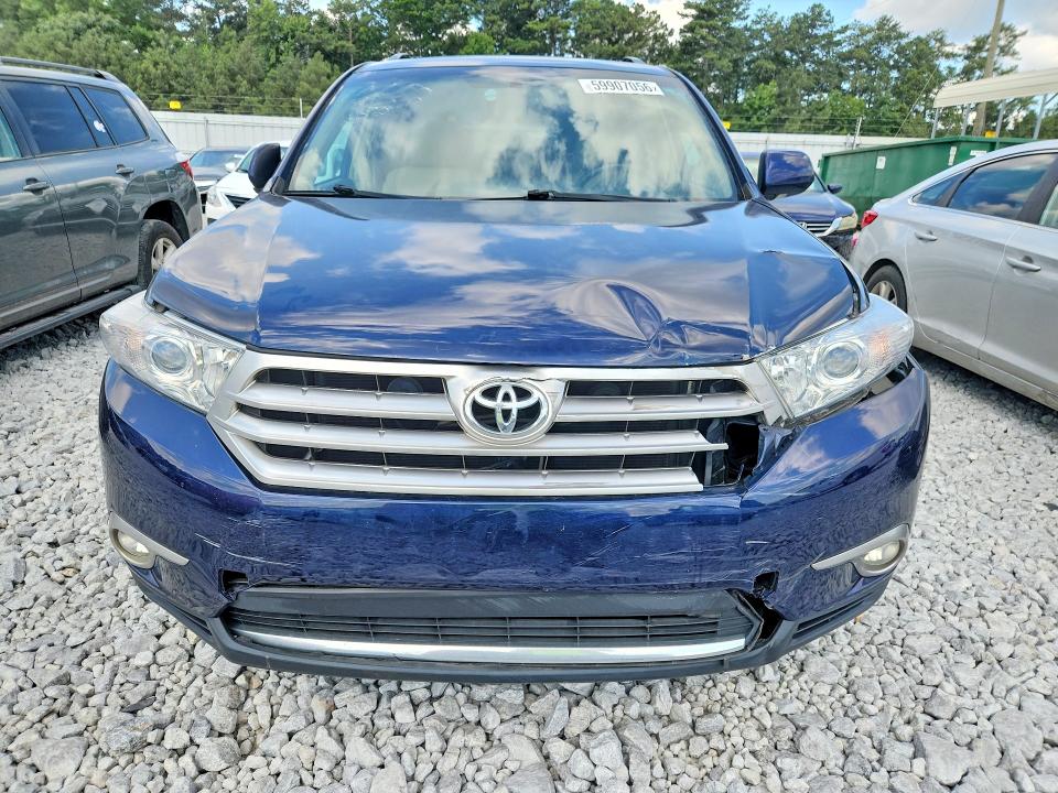 2013 Toyota Highlander VIN 5TDDK3EH3DS194750 COPART salvage auction — FRONT END, Ga - Certificate Of Title (P), sold $1,700 on 2026-07-21 (photo 5)