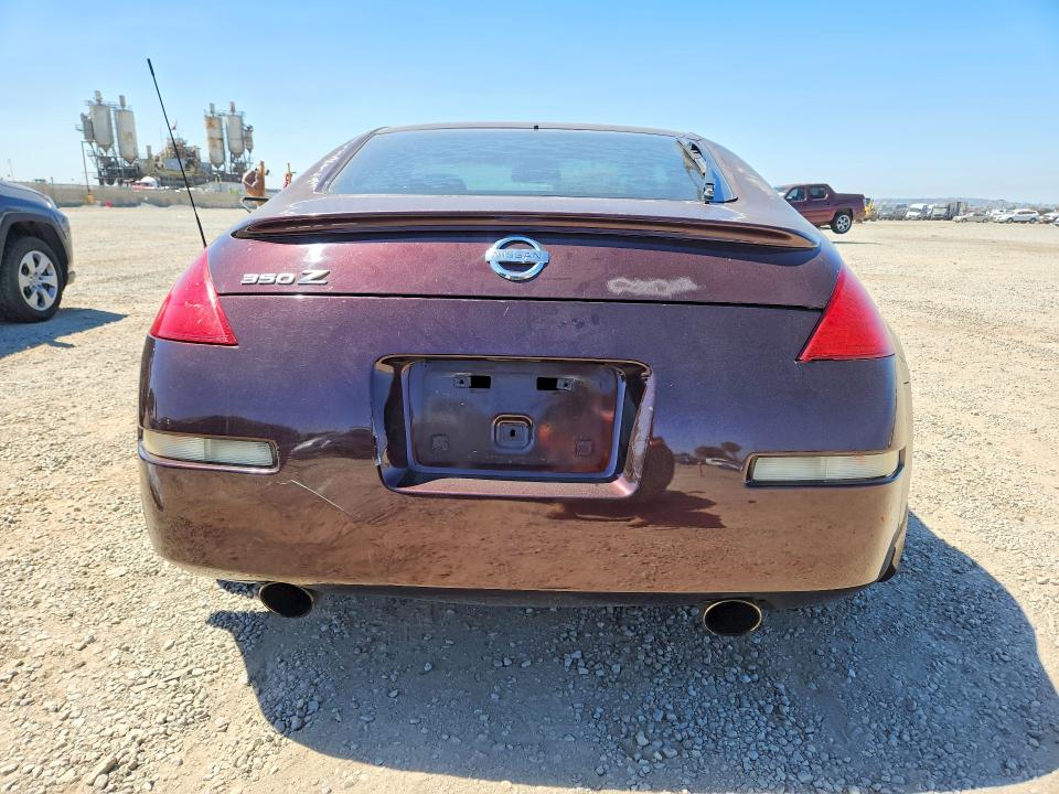 2003 Nissan 350z VIN JN1AZ34D23T112250 COPART salvage auction — FRONT END, CA - SALVAGE CERTIFICATE, sold $1,050 on 2026-07-25 (photo 6)