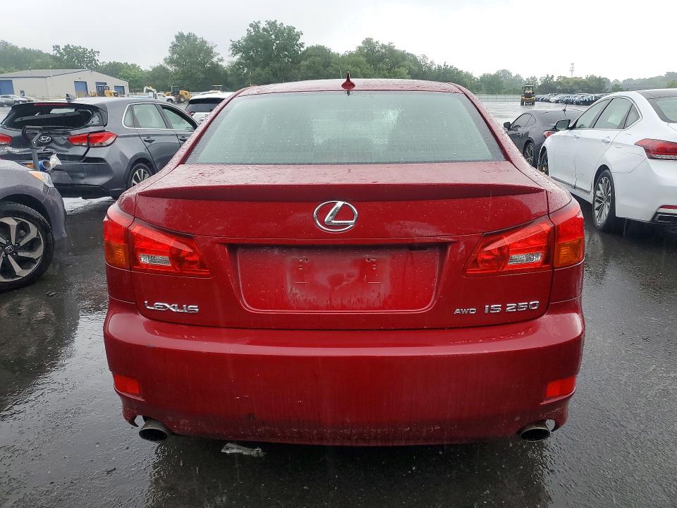 2007 Lexus Is 250 VIN JTHCK262175013248 COPART salvage auction — WATER/FLOOD, NJ - CERT OF TITLE-SALVAGE FLOOD (P), sold $125 on 2026-07-28 (photo 6)