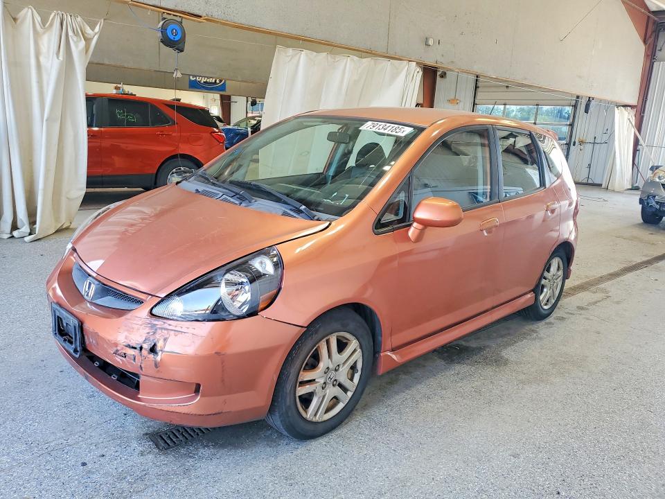 2007 Honda Fit VIN JHMGD38637S021760 COPART salvage auction — FRONT END, NY - MV-907A SALVAGE CERTIFICATE, sold $125 on 2026-07-13 (photo 1)