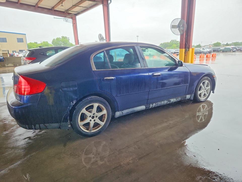 2004 Infiniti G VIN JNKCV51F14M714019 COPART salvage auction — NORMAL WEAR, TX - CERTIFICATE OF TITLE, sold $475 on 2026-07-30 (photo 3)