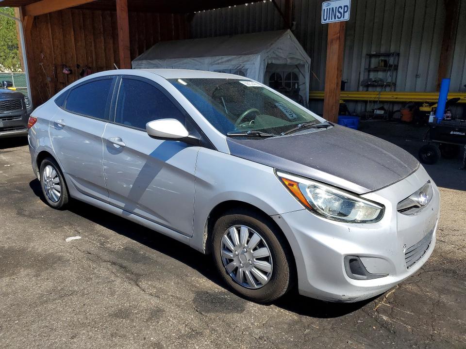 2016 Hyundai Accent VIN KMHCT4AE3GU036608 COPART salvage auction — FRONT END, Co - Public - Salvage Title, sold $675 on 2026-07-14 (photo 4)