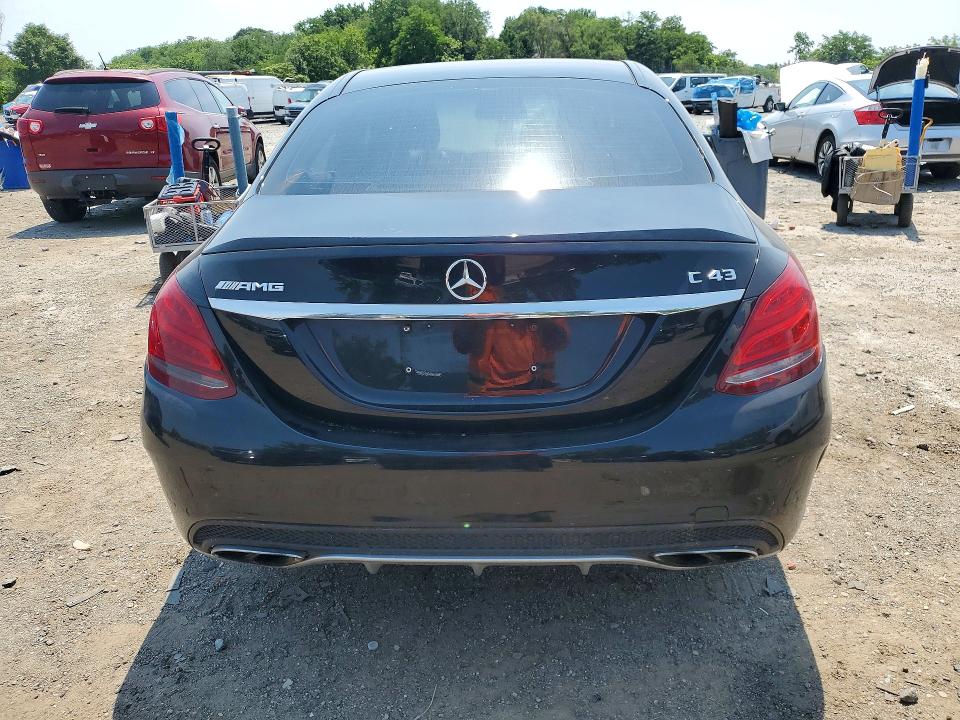 2017 Mercedes-benz C-klasse amg VIN 55SWF6EB9HU198109 COPART salvage auction — FRONT END, Md - Certificate Of Title (P), sold $14,600 on 2026-07-28 (photo 6)