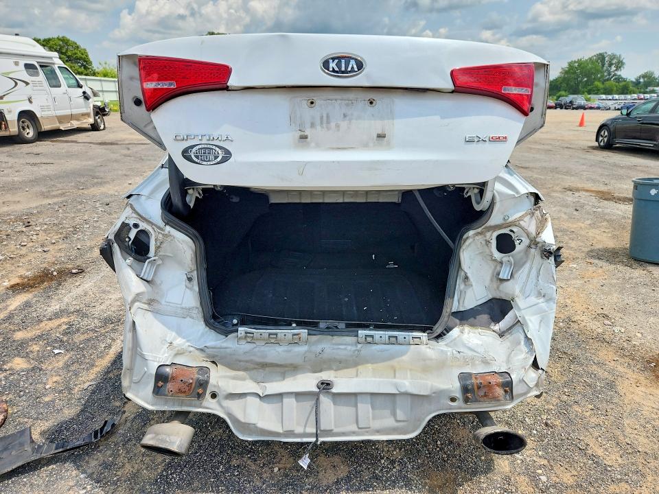 2012 Kia Optima VIN 5XXGN4A72CG006954 COPART salvage auction — REAR END, WI - JUNKED VEHICLE BILL OF SALE, sold $175 on 2026-07-28 (photo 6)