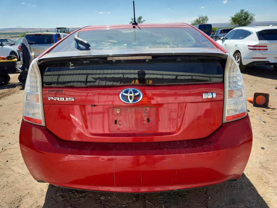 2011 Toyota Prius VIN JTDKN3DU0B0318485 COPART salvage auction — VANDALISM, Nm - Certificate Of Title, sold $875 on 2026-07-16 (photo 6)