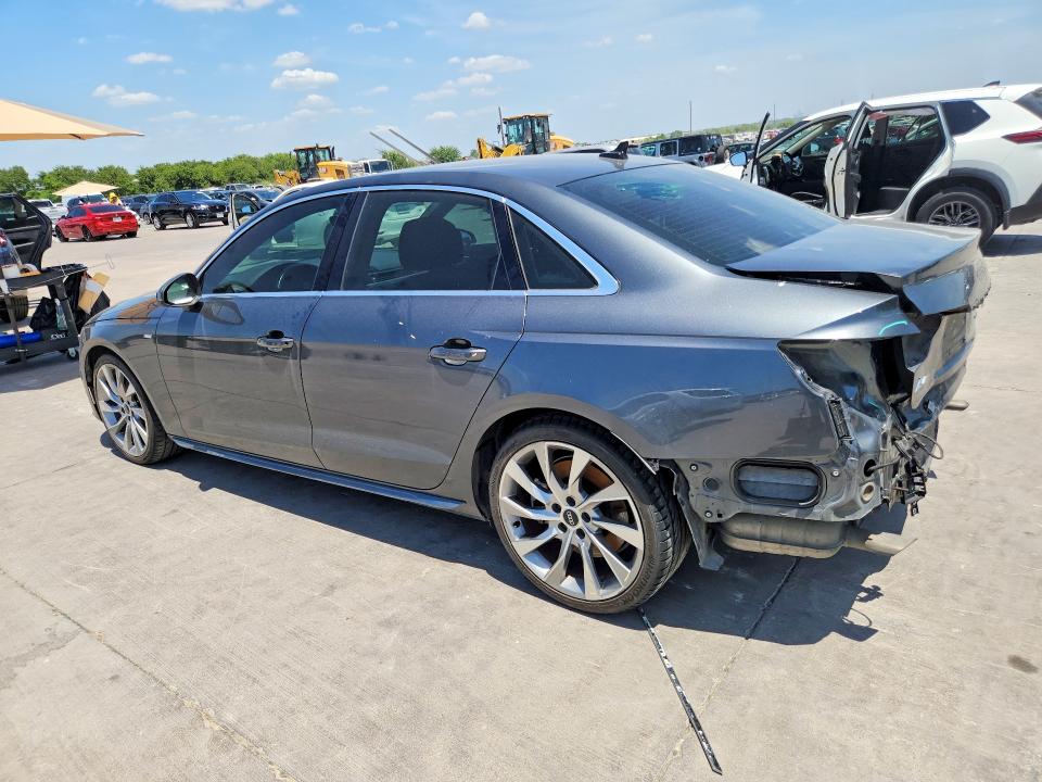 2021 Audi A4 VIN WAUEAAF4XMA039842 COPART salvage auction — REAR END, Tx - Certificate Of Title, sold $8,600 on 2026-09-03 (photo 2)