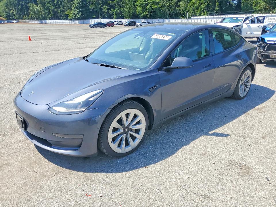 2022 Tesla Model 3 VIN 5YJ3E1EA3NF304695 COPART salvage auction — UNDERCARRIAGE, OR - CERTIFICATE OF TITLE, sold $6,400 on 2026-07-20 (photo 1)