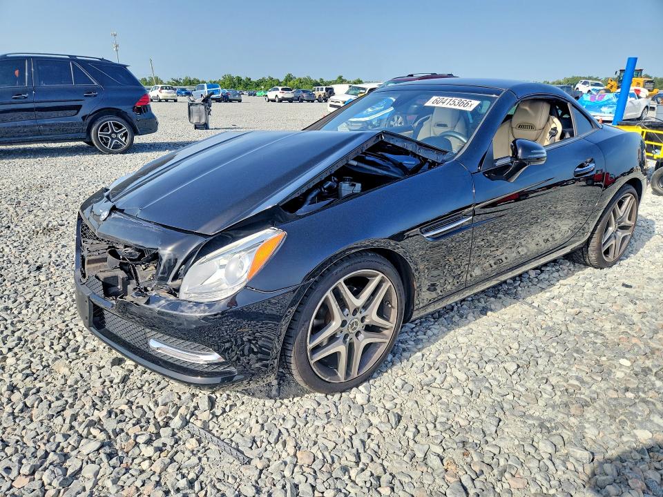 2013 Mercedes-benz Slk-klasse VIN WDDPK4HA3DF058528 COPART salvage auction — FRONT END, FL - CERT OF TITLE SLVG REBUILDABLE, sold $15 on 2026-07-31 (photo 1)
