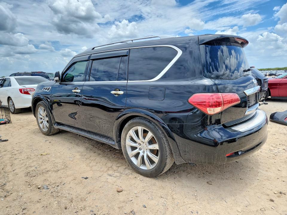 2014 Infiniti Qx80 VIN JN8AZ2NE1E9063562 COPART salvage auction — NORMAL WEAR, Tx - Certificate Of Title, sold $2,200 on 2026-07-25 (photo 2)