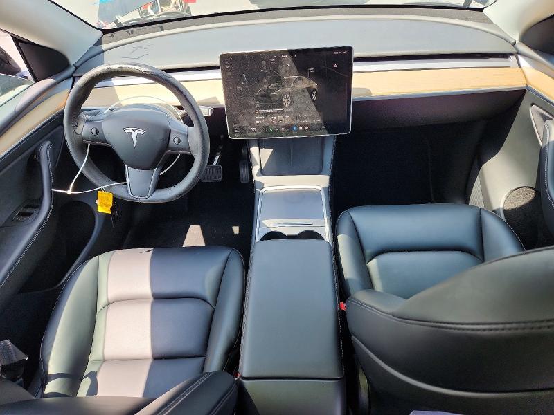 2022 Tesla Model y VIN 7SAYGDEE5NA022272 COPART salvage auction — REAR END, IN - CERTIFICATE OF TITLE, sold $13,100 on 2026-07-28 (photo 8)