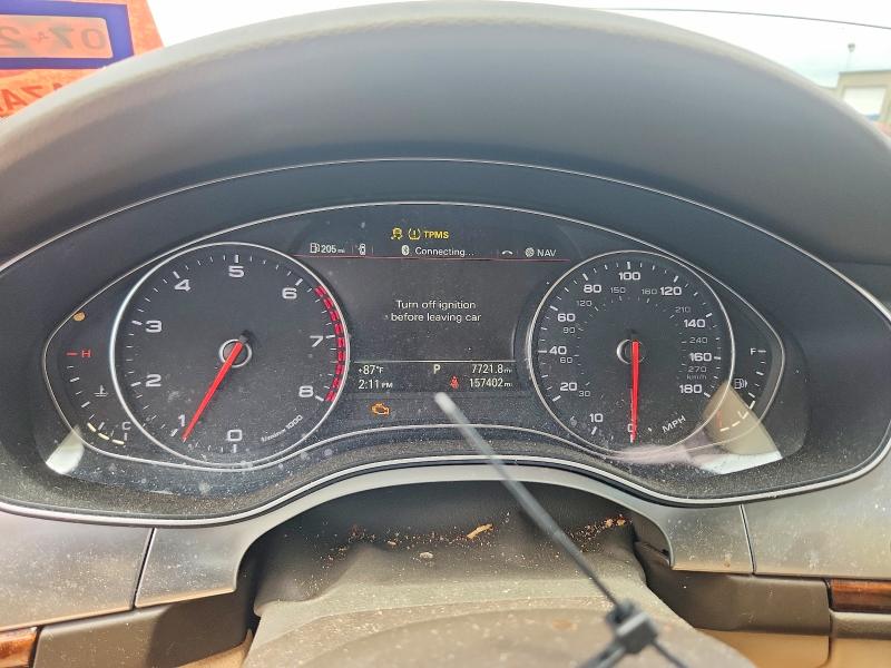 2014 Audi A6 VIN WAUGFAFCXEN119914 COPART salvage auction — NORMAL WEAR, Tx - Certificate Of Title, sold $500 on 2026-07-30 (photo 9)