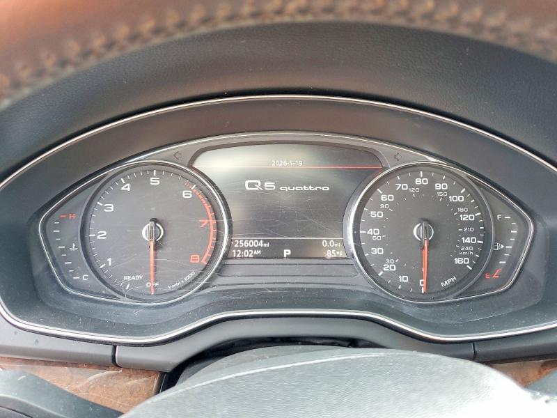 2020 Audi Q5 VIN WA1ANAFY2L2019385 COPART salvage auction — WATER/FLOOD, Tx - Salvage Title-Flood Damage, sold $5,400 on 2026-07-28 (photo 9)