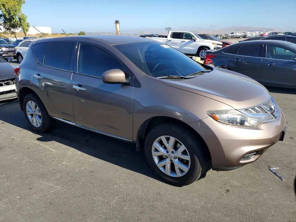 2014 Nissan Murano VIN JN8AZ1MW3EW517736 COPART salvage auction — MINOR DENT/SCRATCHES, Ca - Dis/Dlr/Exp Only Clean Title, sold $1,100 on 2026-07-19 (photo 4)