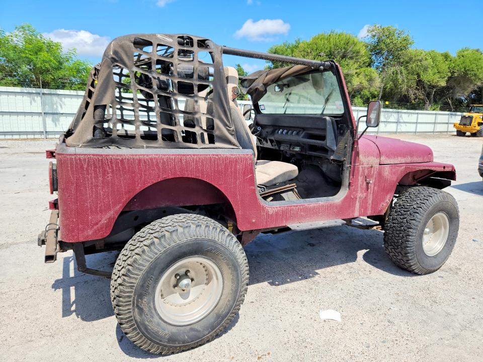 1987 Jeep Wrangler / VIN 2BCCV81J1HB537878 COPART salvage auction — NORMAL WEAR, TX - CERTIFICATE OF TITLE, sold $375 on 2026-08-11 (photo 3)
