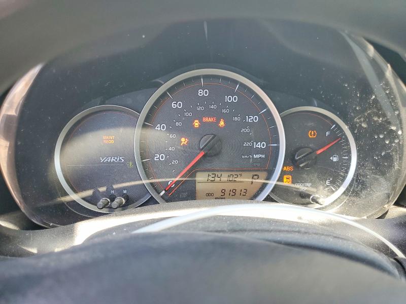 2013 Toyota Yaris VIN JTDKTUD33DD559956 COPART salvage auction — FRONT END, Ca - Salvage Certificate, sold $750 on 2026-07-31 (photo 9)