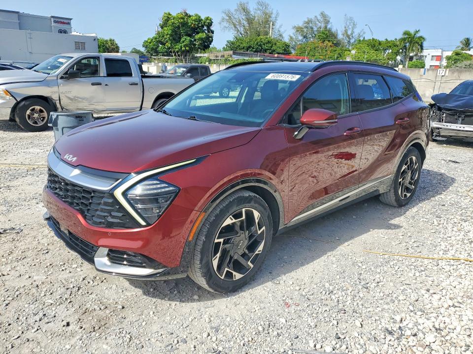 2023 Kia Sportage VIN 5XYK53AF3PG059580 COPART salvage auction — REAR END, Fl - Cert Of Title Slvg Rebuildable, sold $6,200 on 2026-07-28 (photo 1)