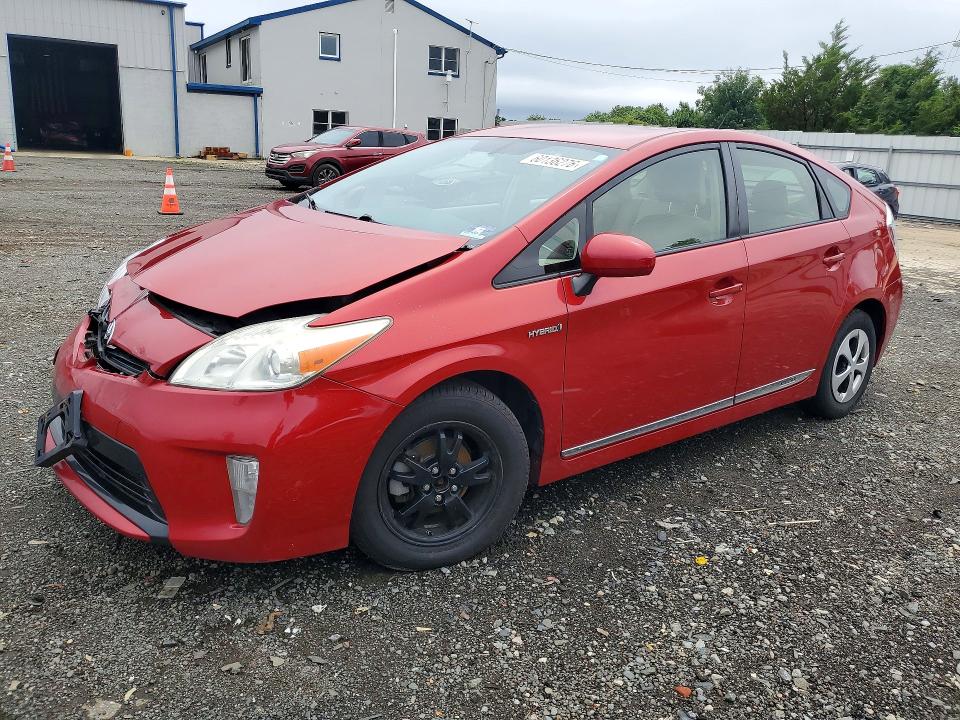 2013 Toyota Prius VIN JTDKN3DU7D1629327 COPART salvage auction — FRONT END, NJ - CERT OF TITLE-SALVAGE (P), sold $1,300 on 2026-07-08 (photo 1)