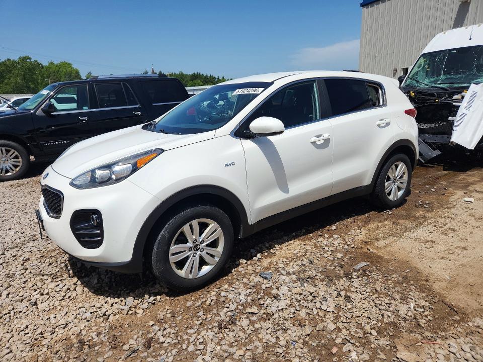 2019 Kia Sportage VIN KNDPMCAC6K7592530 COPART salvage auction — SIDE, Wi - Junked Vehicle Bill Of Sale, sold $2,250 on 2026-07-13 (photo 1)