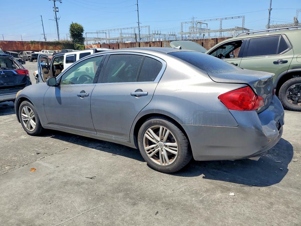 2012 Infiniti G VIN JN1DV6AP1CM811484 COPART salvage auction — REAR END, Ca - Dis/Dlr/Exp App For Dup Clean, sold $925 on 2026-07-29 (photo 2)