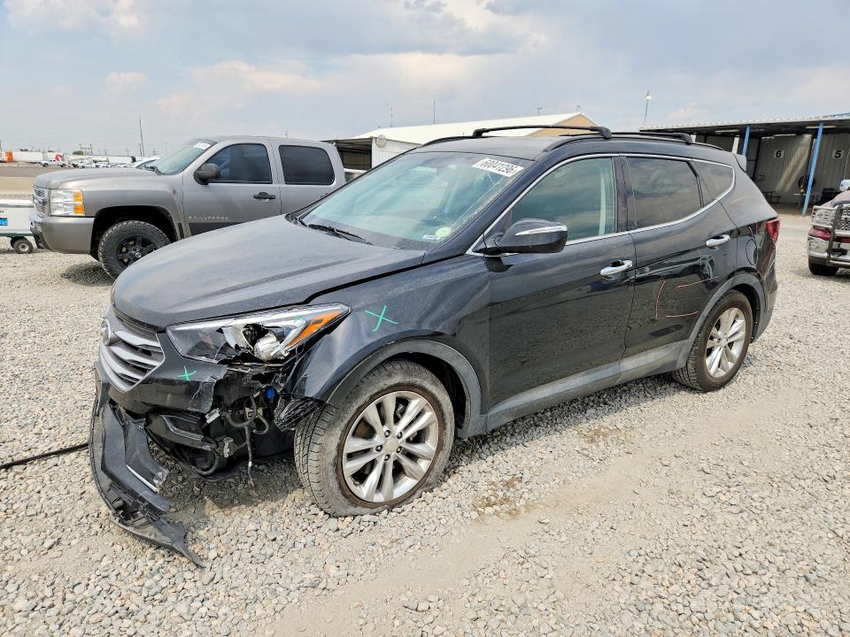2018 Hyundai Santa fe VIN 5XYZUDLA0JG548650 COPART salvage auction — FRONT END, Co - Public - Salvage Title, sold $4,800 on 2026-07-14 (photo 1)