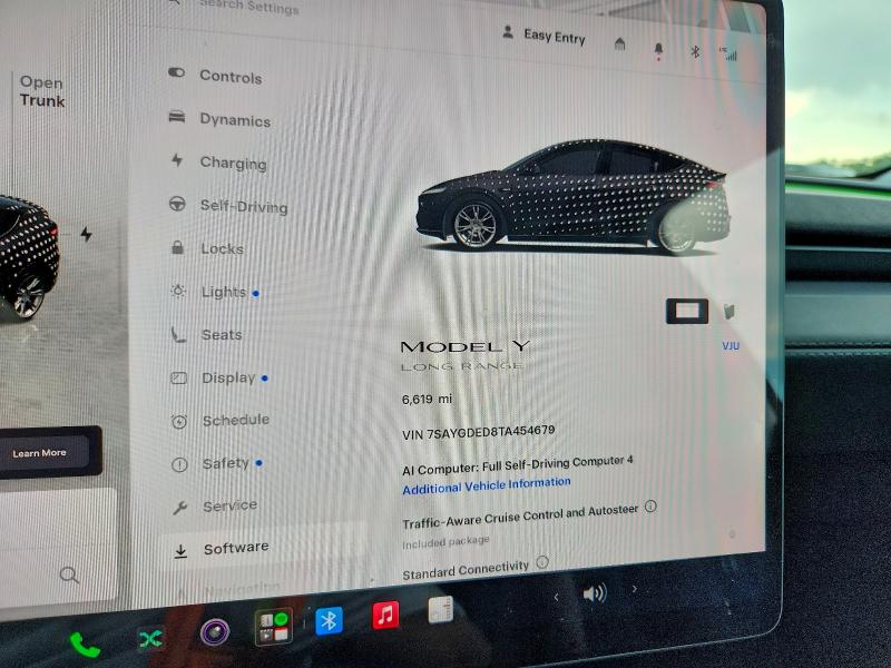 2026 Tesla Model y VIN 7SAYGDED8TA454679 COPART salvage auction — NORMAL WEAR, TX - SALVAGE VEHICLE TITLE, sold $10,000 on 2026-07-24 (photo 9)