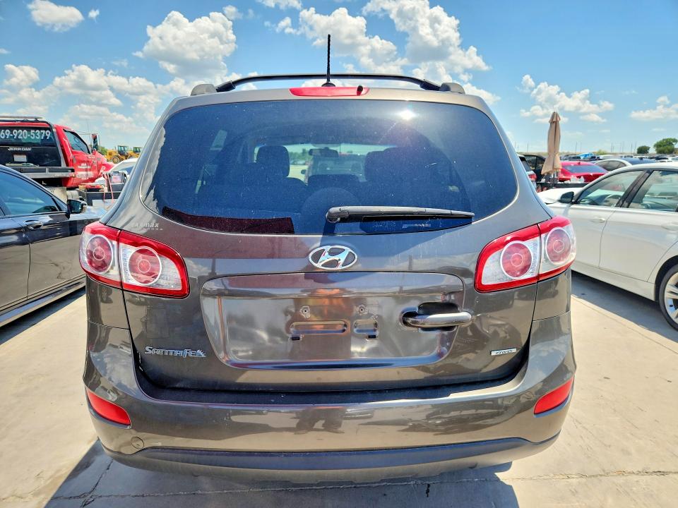 2012 Hyundai Santa fe VIN 5XYZGDAB2CG124960 COPART salvage auction — FRONT END, Tx - Salvage Vehicle Title, sold $1,600 on 2026-07-20 (photo 6)