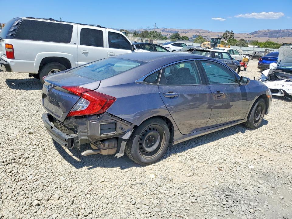 2019 Honda Civic VIN 19XFC2F61KE207435 COPART salvage auction — REAR END, Ca - Salvage Certificate, sold $7,900 on 2026-07-28 (photo 3)