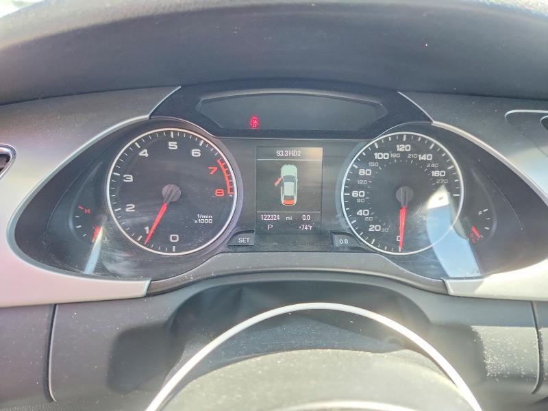2012 Audi A4 VIN WAUEFAFL8CA119583 COPART salvage auction — FRONT END, Ca - Salvage Certificate, sold $925 on 2026-07-16 (photo 9)
