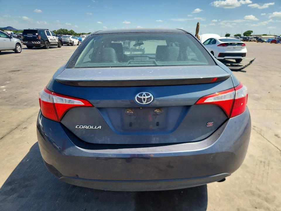 2014 Toyota Corolla VIN 5YFBURHE6EP130833 COPART salvage auction — FRONT END, Tx - Certificate Of Title, sold $1,150 on 2026-07-16 (photo 6)