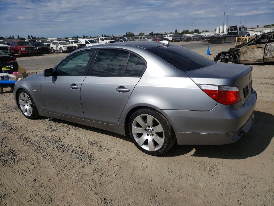2007 BMW 5 series VIN WBANE73547CM53194 COPART salvage auction — MINOR DENT/SCRATCHES, Ca - Dis/Dlr/Exp Only Clean Title (P), sold $300 on 2026-07-28 (photo 2)