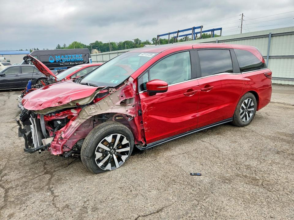 2025 Honda Odyssey VIN 5FNRL6H67SB007963 COPART salvage auction — FRONT END, Pa - Certificate Of Salvage, sold $11,900 on 2026-07-31 (photo 1)