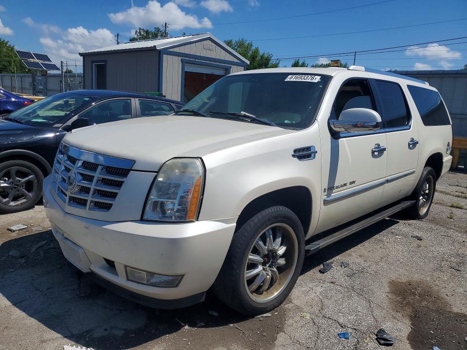 2008 Cadillac Escalade esv VIN 1GYFK66828R119061 COPART salvage auction — REAR END, In - Certificate Of Title, sold $900 on 2026-08-29 (photo 1)