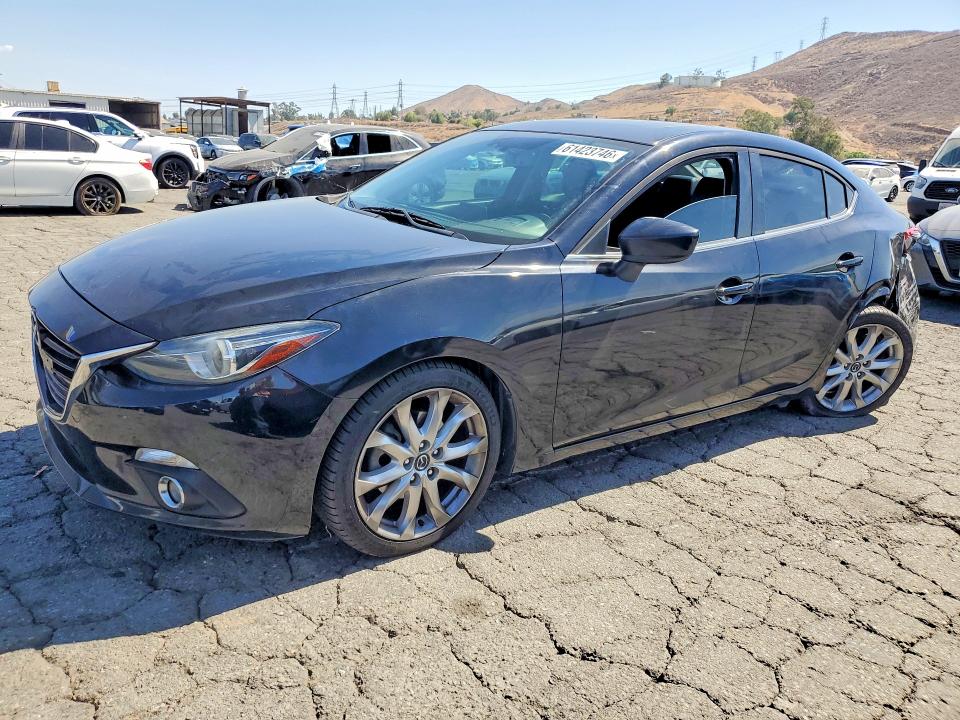 2014 Mazda 3 VIN JM1BM1W32E1140024 COPART salvage auction — REAR END, Ca - Salvage Certificate, sold $1,550 on 2026-07-30 (photo 1)
