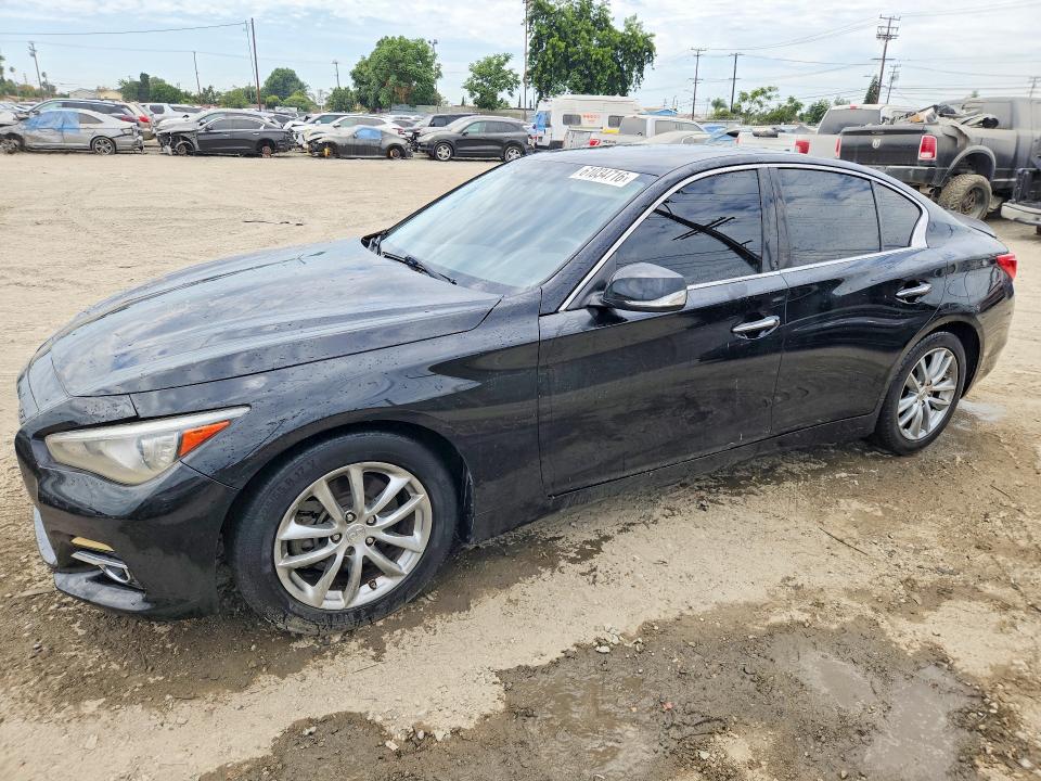 2015 Infiniti Q50 VIN JN1BV7AP4FM355210 COPART salvage auction — FRONT END, CA - SALVAGE CERTIFICATE, sold $900 on 2026-07-23 (photo 1)