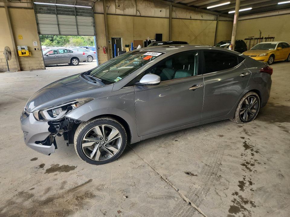2015 Hyundai Elantra VIN KMHDH4AE8FU222908 COPART salvage auction — FRONT END, Va - Certificate Of Title, sold $125 on 2026-07-21 (photo 1)