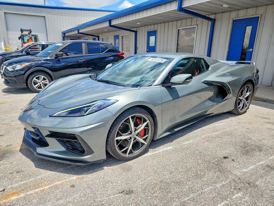 2022 Chevrolet Corvette stingray VIN 1G1YB3D44N5108359 COPART salvage auction — REAR END, FL - CERT OF TITLE SLVG REBUILDABLE (P), sold $43,500 on 2026-07-09 (photo 1)