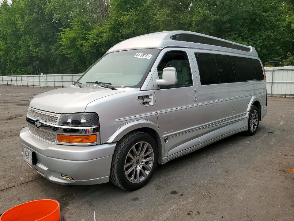 2018 Chevrolet Express VIN 1GCWGBFGXJ1162655 COPART salvage auction — VANDALISM, Tn - Salvage Certificate, sold $32,500 on 2026-07-28 (photo 1)